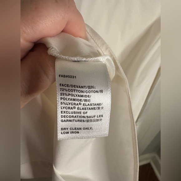 Lafayette 148 “Linley” Stretch Button-Up Shirt – White – Size Small - Picture 12 of 12